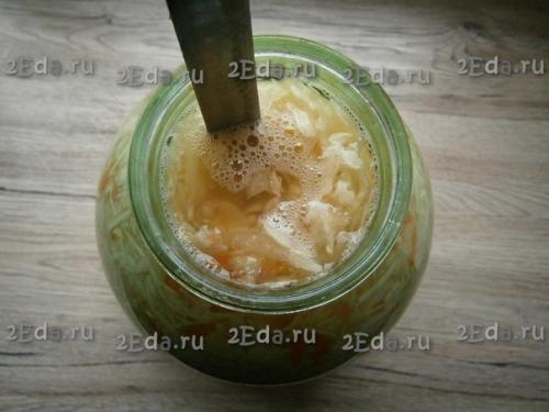 Хрустящая капуста, квашеная в банке. 07 Хрустящая капуста, квашеная в банке. 07