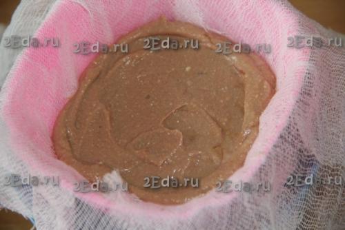 Рецепт творожной пасхи Три Шоколада без яиц. 05