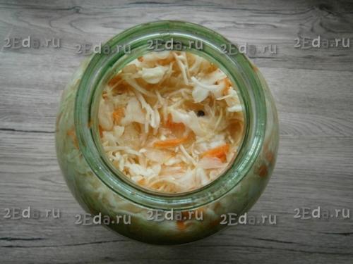 Хрустящая капуста, квашеная в банке. 05 Хрустящая капуста, квашеная в банке. 05