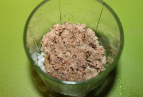 Салат из печени трески. 03