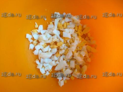 Ленивые пирожки на кефире с яйцами и зелёным луком. 01