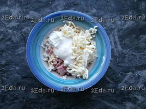 Тарталетки с ветчиной и сыром. 03 Тарталетки с ветчиной и сыром. 03