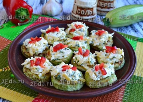 Жареные кабачки с сыром и чесноком. 05 Жареные кабачки с сыром и чесноком. 05