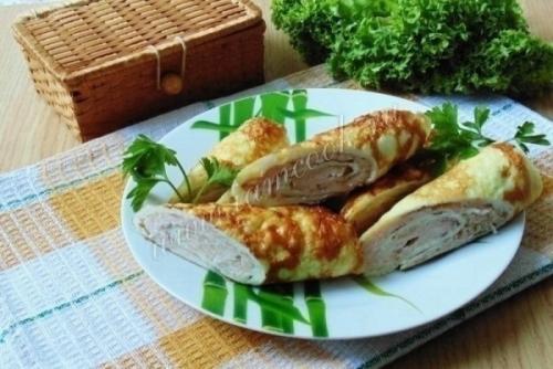 Бризоли. Бризоль, по сути, это омлетный блинчик, запечённый с фаршем в духовке. 06 Бризоли. Бризоль, по сути, это омлетный блинчик, запечённый с фаршем в духовке. 06