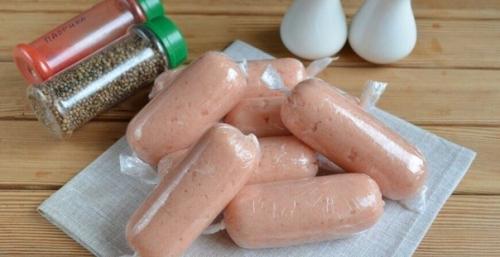 Домашние сосиски с курицей. 04 Домашние сосиски с курицей. 04