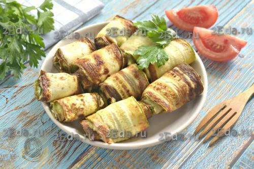 Кабачковые рулетики с сыром и чесноком. 06 Кабачковые рулетики с сыром и чесноком. 06