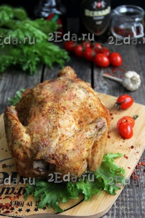 Курица, запечённая на соли в духовке. 04