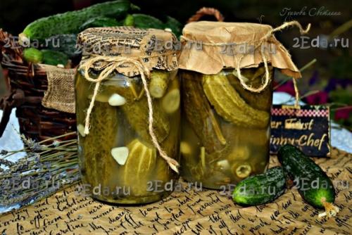 Квашеные огурцы в литровых банках на зиму. 08 Квашеные огурцы в литровых банках на зиму. 08
