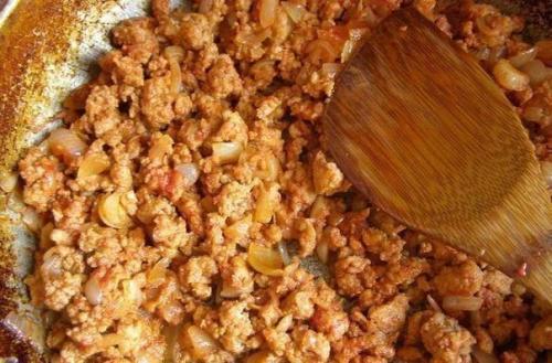 Запеканка из кабачков с фаршем и помидорами. 02