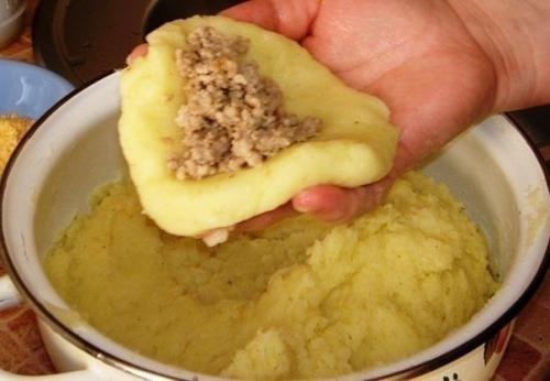 Картофельные зразы.  Ингредиенты: 02