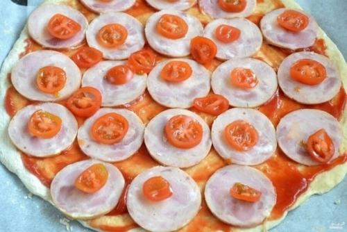 Пицца на кефире без дрожжей. 08