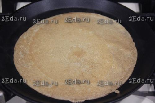 Блинный пирог с творогом. 03