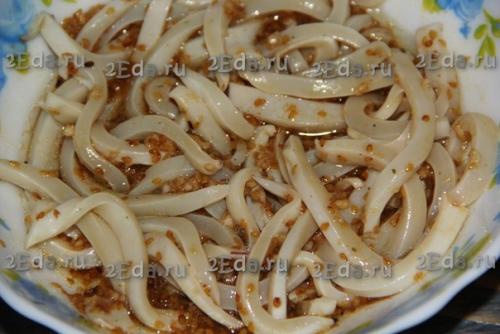 Как приготовить хе из кальмаров. 05