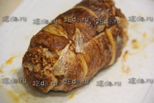 Рулет из сала в духовке. 05 Рулет из сала в духовке. 05