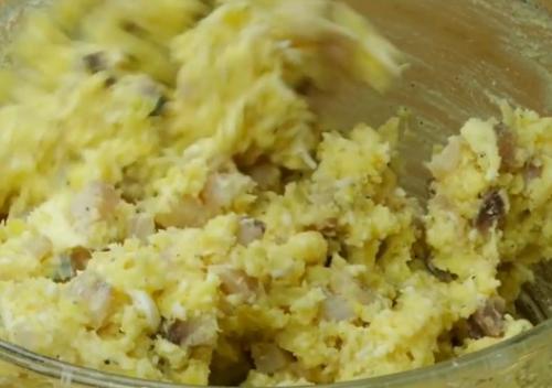 Салатные шарики с селёдкой. 04