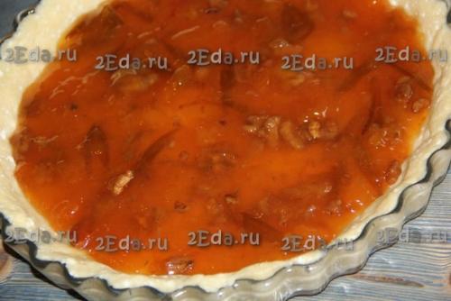 Пирог из творожного теста с вареньем. 04