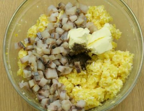 Салатные шарики с селёдкой. 03