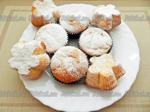 Творожные кексы в формочках. 07