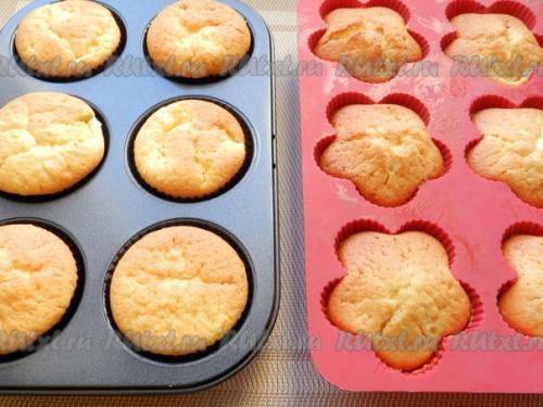 Творожные кексы в формочках. 06