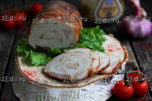 Рулет из сала в духовке. 06 Рулет из сала в духовке. 06