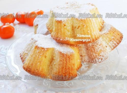 Творожные кексы в формочках. 08