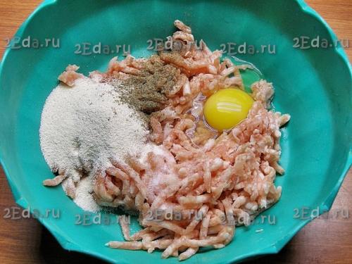 Гнёзда из фарша с грибами и сыром в духовке. 01 Гнёзда из фарша с грибами и сыром в духовке. 01