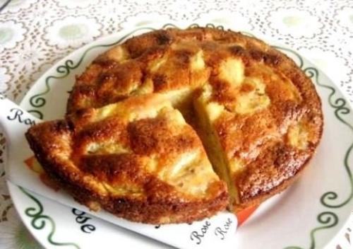 Пирог с бананами.
