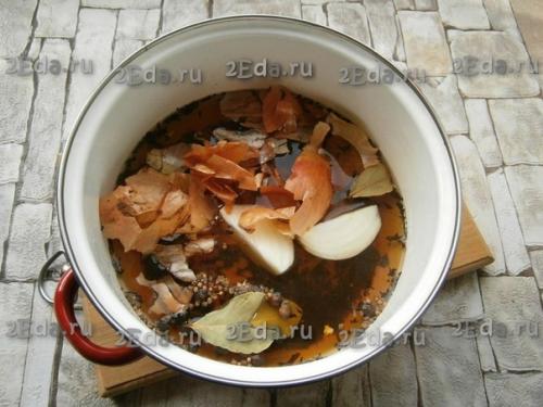 Скумбрия, соленая в луковой шелухе и чае. 01 Скумбрия, соленая в луковой шелухе и чае. 01