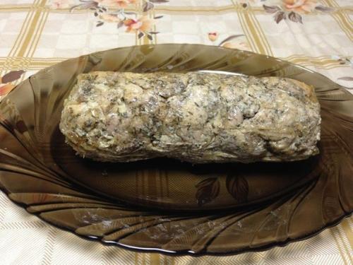Мраморный рулет из курицы. 07 Мраморный рулет из курицы. 07
