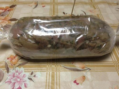 Мраморный рулет из курицы. 05 Мраморный рулет из курицы. 05