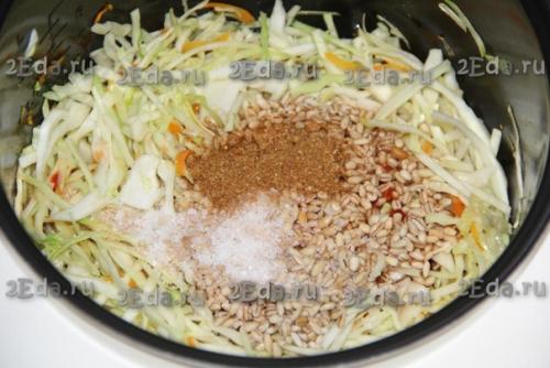 Капуста с перловкой в мультиварке. 06 Капуста с перловкой в мультиварке. 06