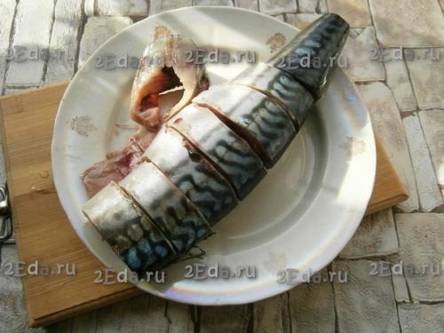 Скумбрия, соленая в луковой шелухе и чае. 03 Скумбрия, соленая в луковой шелухе и чае. 03