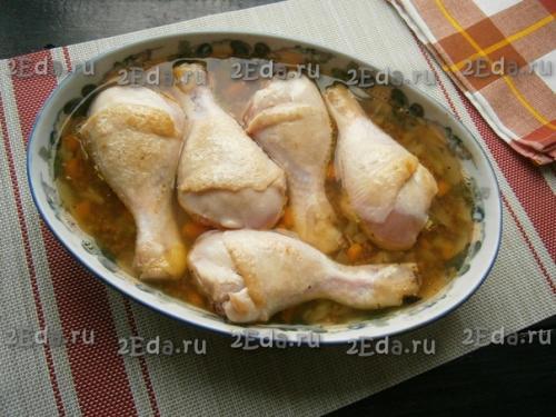 Куриные голени с гречкой в духовке. 05 Куриные голени с гречкой в духовке. 05
