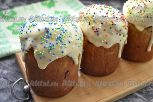 Глазурь со сгущенкой и сухим молоком для кулича. 05