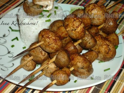 Грибной шашлык. Шашлык у всех с мясом ассоциируется. 05 Грибной шашлык. Шашлык у всех с мясом ассоциируется. 05