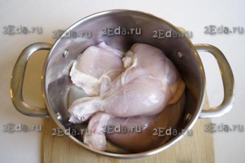 Гречка с куриными окорочками в духовке. 01