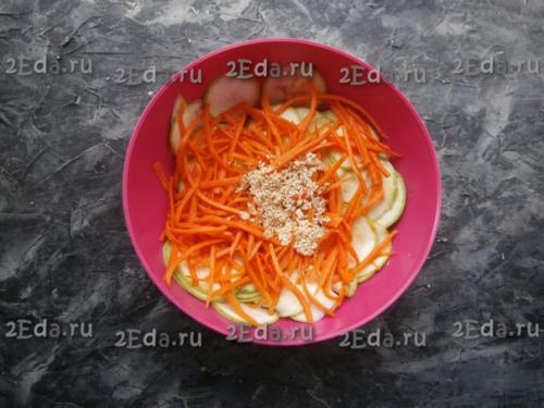 Кабачки с морковью по-корейски быстрого приготовления. 06