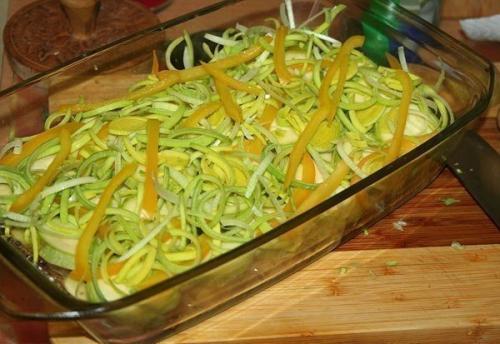 Запечённый молодой картофель с беконом и овощами. 02 Запечённый молодой картофель с беконом и овощами. 02