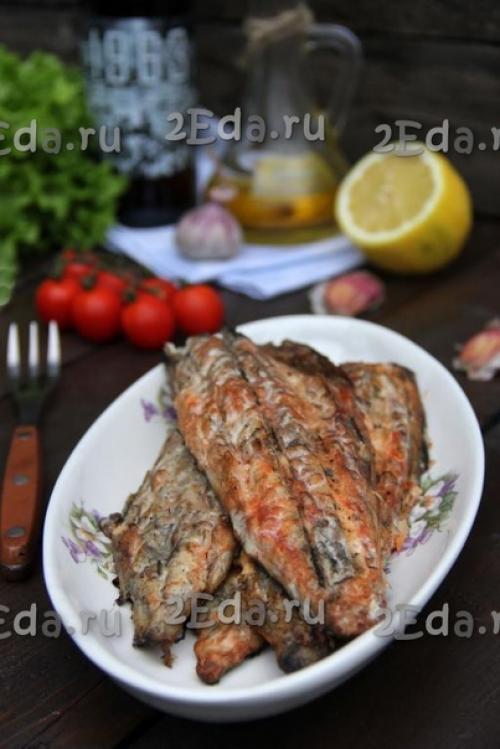 Как приготовить скумбрию на мангале на решетке. 06