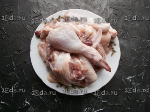 Чахохбили из курицы в мультиварке. 01 Чахохбили из курицы в мультиварке. 01