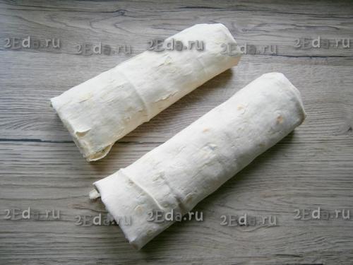 Шаурма с курицей и корейской морковью. 04