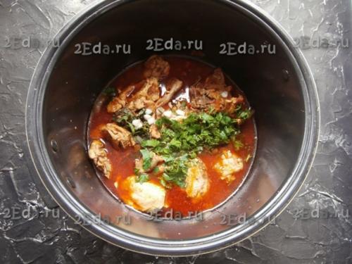 Чахохбили из курицы в мультиварке. 05 Чахохбили из курицы в мультиварке. 05