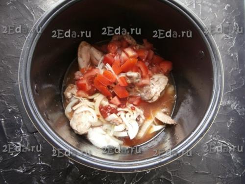 Чахохбили из курицы в мультиварке. 03 Чахохбили из курицы в мультиварке. 03