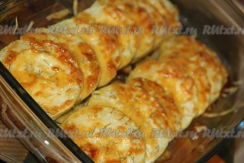 Кабачки, запечённые с сыром и сметаной в духовке. 05