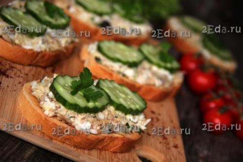 Бутерброды с рыбными консервами и яйцами. 07 Бутерброды с рыбными консервами и яйцами. 07