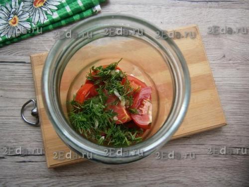 Помидоры, маринованные дольками на зиму. 03