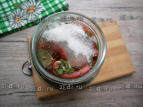 Помидоры, маринованные дольками на зиму. 04