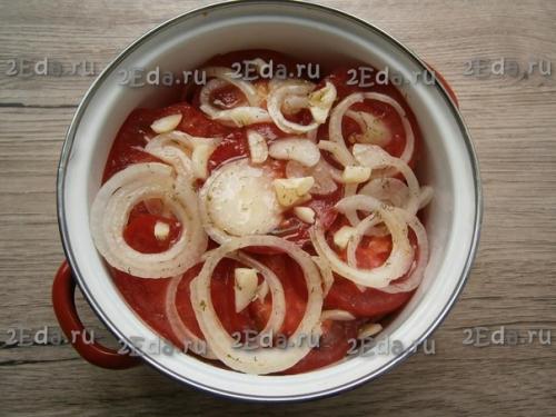 Закуска из помидоров и лука. 05 Закуска из помидоров и лука. 05