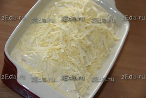 Лаваш с фаршем в заливке в духовке. 07