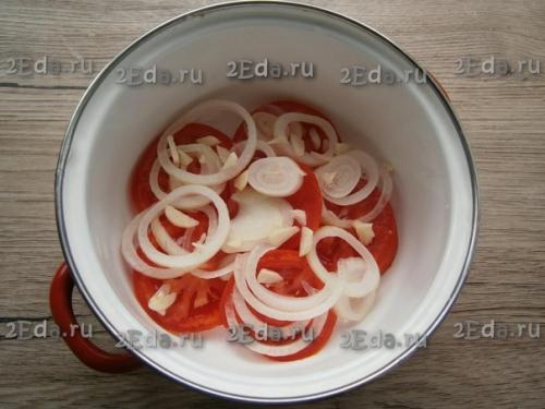 Закуска из помидоров и лука. 03 Закуска из помидоров и лука. 03